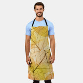 Autumn Leaves yellow en oranje Background - trans Schort (Gedragen)