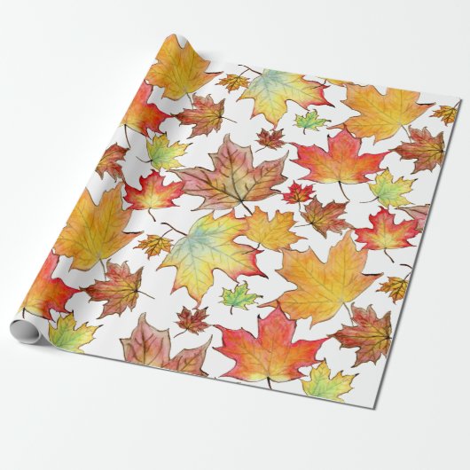 Autumn leder in de namaak papier (Uitgerold)