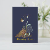 Autumn leest een kleine kaart (Staand voorkant)