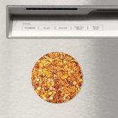 Autumn leest groots Ronde Magnet (Insitu (Vaatwasser))