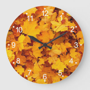 Autumn leest grote wandklok