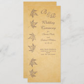  AUTUMN LEIDINGSPROGRAMMA PROGRAMMAKAART (Voorkant / Achterkant)