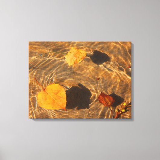 Autumn lekt op het watercanvas door RoseWrites Canvas Afdruk (Voorkant)