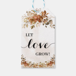 Autumn Let Love Grow Plant Gift Herfst Eucalyptus Cadeaulabel