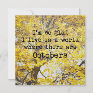AUTUMN LIEFT SONG 5.25 x 5.25 kaart