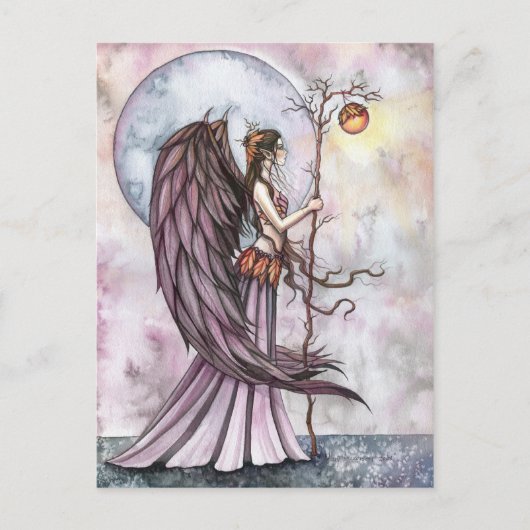 Autumn Light Fairy Briefkaart beroemd gemaakt door (Voorkant)