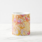 Autumn Lilies - Digitale Waterverf Koffiemok (Center)