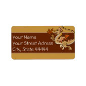 Autumn lil'leaf Dragon adress labels (Voorkant)
