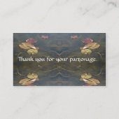 Autumn Lilypads reeks Visitekaartje (Achterkant)