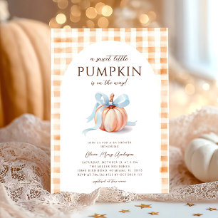 Autumn Little Pumpkin Baby shower Kaart
