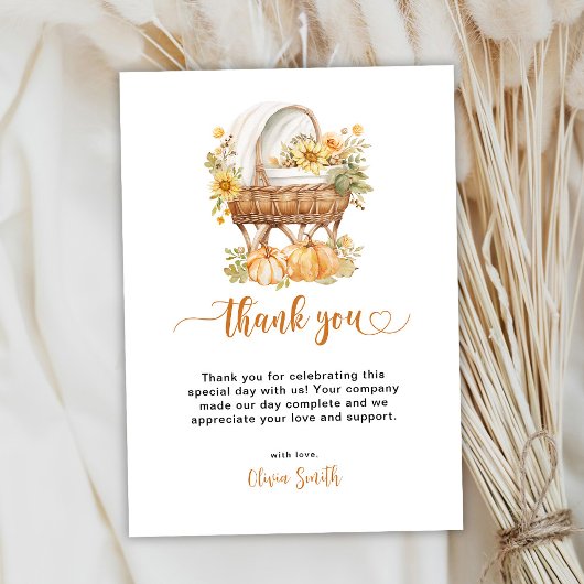 Autumn Little Pumpkin Bedankkaart