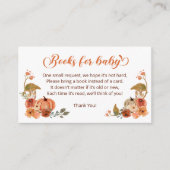 Autumn Little Pumpkin Boeken voor Baby Informatiekaartje (Voorkant)