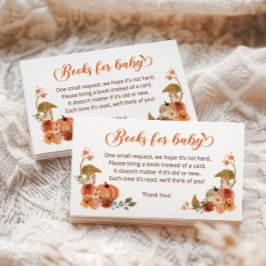 Autumn Little Pumpkin Boeken voor Baby Informatiekaartje