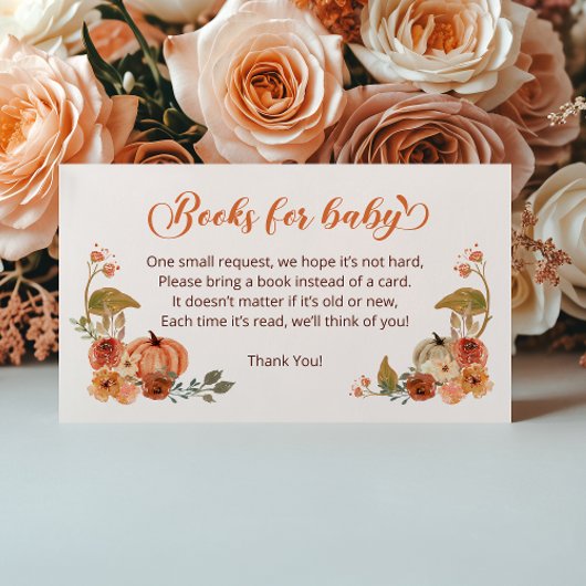 Autumn Little Pumpkin Books for Baby  Informatiekaartje