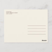 Autumn Little Pumpkin Floral Baby shower Invite Briefkaart (Achterkant)