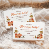 Autumn Little Pumpkin How big is Mommy’s belly Informatiekaartje