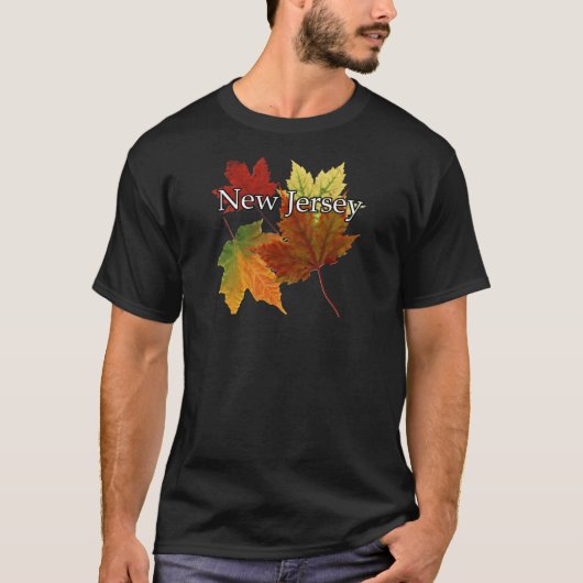 AUTUMN LOOPT IN NEW JERSEY T-SHIRT (Voorkant)