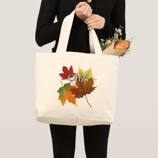 AUTUMN LOOPT IN OHIO GROTE TOTE BAG (Voorkant (product))