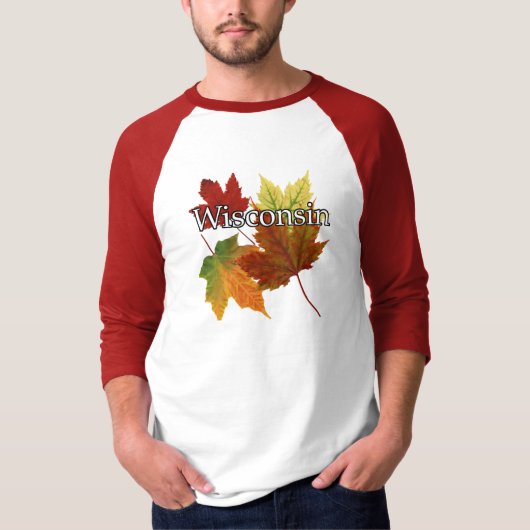 AUTUMN LOOPT IN WISCONSIN T-SHIRT (Voorkant)