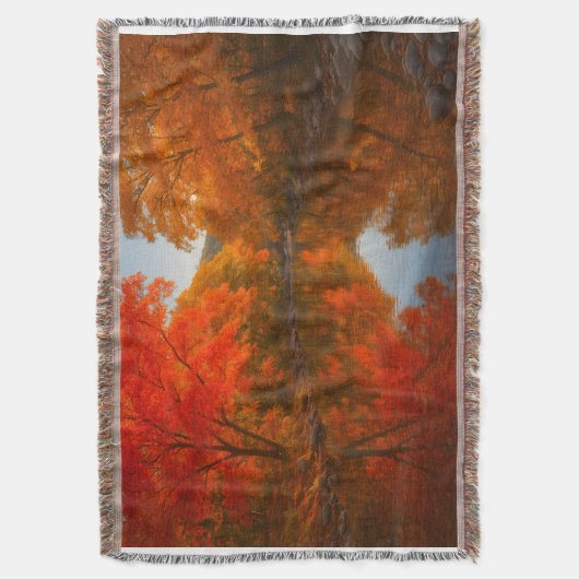 Autumn Lost Maples Throw Blanket - Fall Foliage  Deken (Voorkant Verticaal)