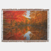 Autumn Lost Maples Throw Blanket - Fall Foliage  Deken (Voorkant)