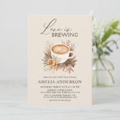 Autumn Love is het brouwen van Boho Herfst Vrijgez Kaart (Staand voorkant)