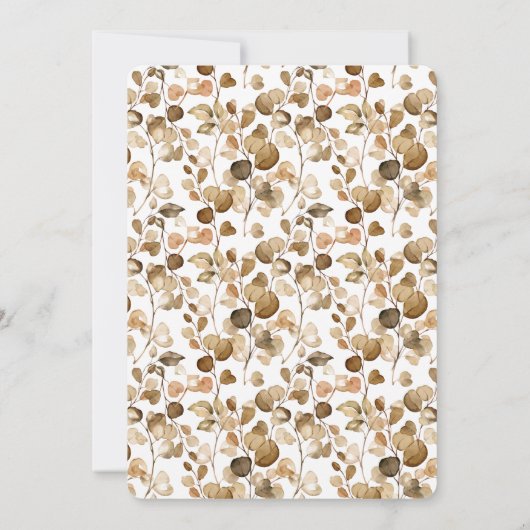 Autumn Love is het brouwen van Vrijgezellenfeest k Kaart (Achterkant)