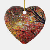 Autumn Love Keramisch Ornament (Achterkant)