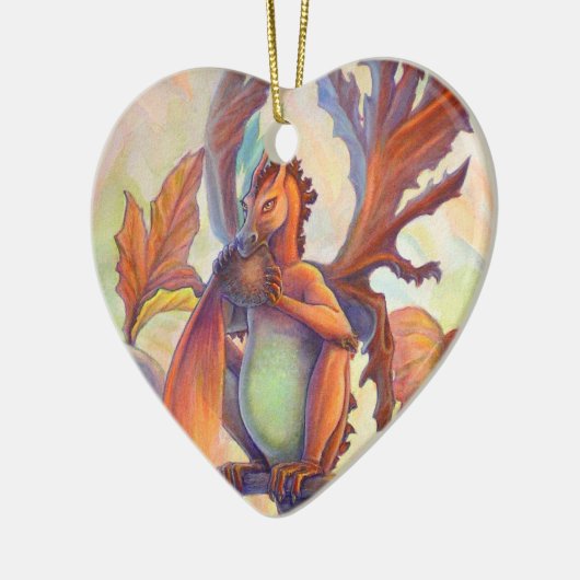 Autumn Love Keramisch Ornament (Links)