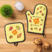 Autumn Love Ovenwant & Pannenlap Set (Top down)