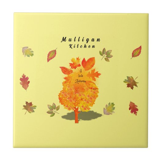 Autumn Love Tegeltje (Voorkant)