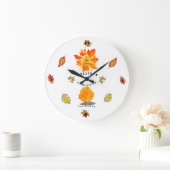 Autumn Love White Grote Klok (Huis)