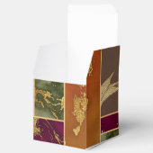 Autumn Luxury | Geometrische gouden handdoepering Bedankdoosjes (Geopend)