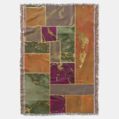 Autumn Luxury | Geometrische gouden handdoepering Deken (Voorkant Verticaal)