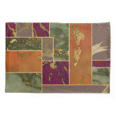 Autumn Luxury | Geometrische gouden handdoepering Kussensloop (Achterkant)