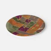 Autumn Luxury | Geometrische gouden handdoepering Papieren Bordje (Gekanteld)