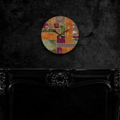 Autumn Luxury | Geometrische gouden handdoepering Ronde Klok