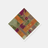 Autumn Luxury | Geometrische gouden handdoepering Servet (Hoek)