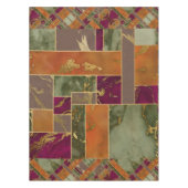 Autumn Luxury | Geometrische gouden handdoepering Tafelkleed (Voorkant)