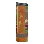 Autumn Luxury | Geometrische gouden handdoepering Thermosbeker (Geroteerd rechts)