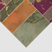 Autumn Luxury | Geometrische gouden handdoepering Tissuepapier (Detail)