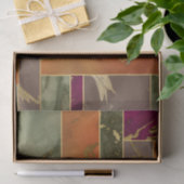 Autumn Luxury | Geometrische gouden handdoepering Tissuepapier (Geschenk)