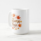 Autumn Magic Glitter Glow Gepersonaliseerd Koffiemok (Voorkant links)