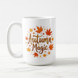 Autumn Magic Glitter Glow Gepersonaliseerd Koffiemok