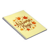 Autumn Magic Glitter Glow Gepersonaliseerd Notitieboek (Rechterzijde)