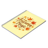 Autumn Magic Glitter Glow Gepersonaliseerd Notitieboek (Linkerzijde)