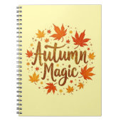 Autumn Magic Glitter Glow Gepersonaliseerd Notitieboek (Voorkant)