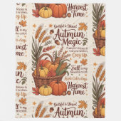 Autumn magic harvest time stylish Blanket New Home Fleece Deken (Voorkant)