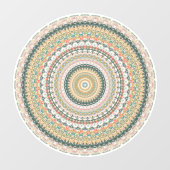 Autumn Mandala Boho Hippie Retro Abstracte kunst Raamsticker (Vel)