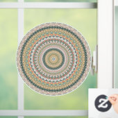 Autumn Mandala Boho Hippie Retro Abstracte kunst Raamsticker (Huis)